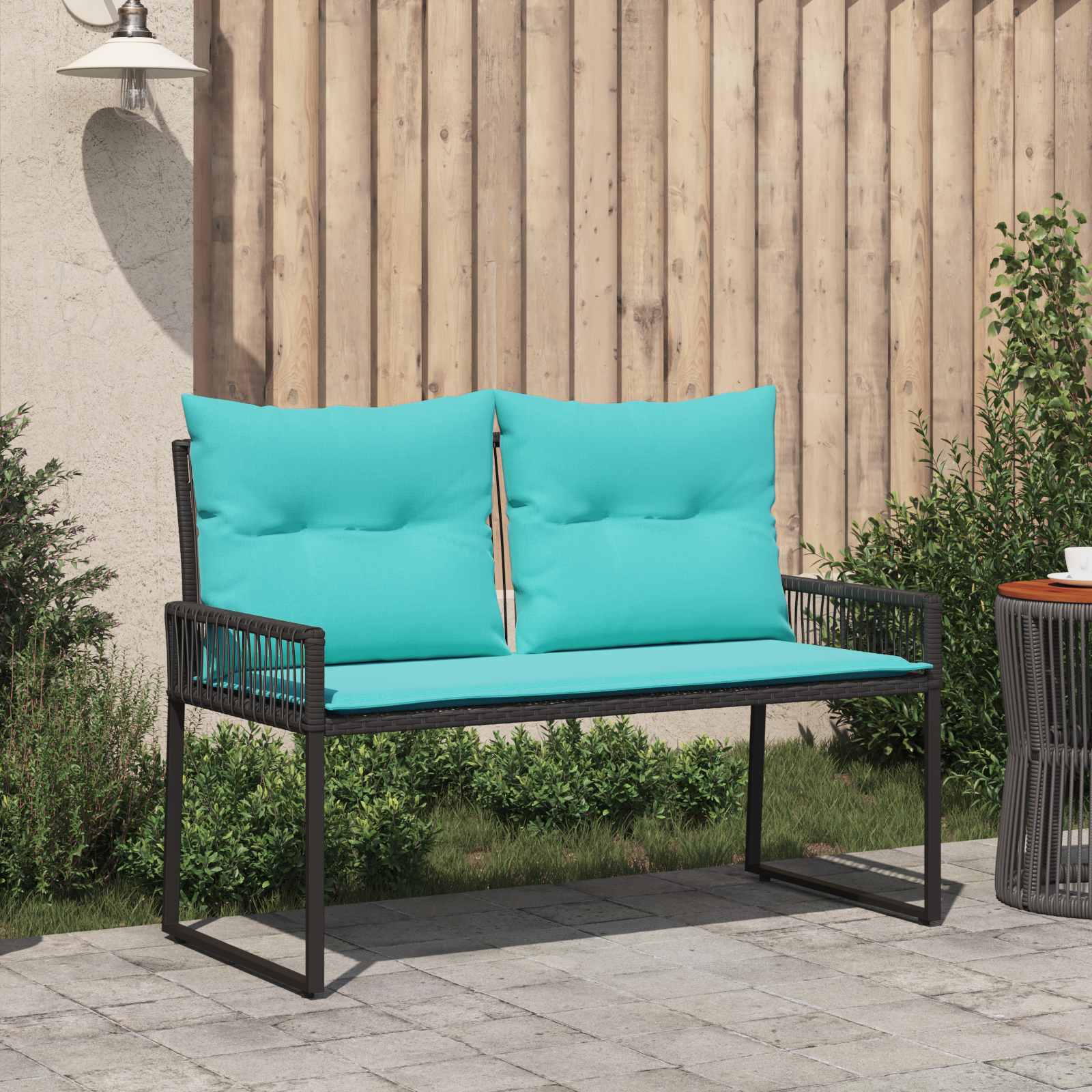 Tuinbank 2 -Seater 4 st 110 x 59 x 82 cm poly rattan