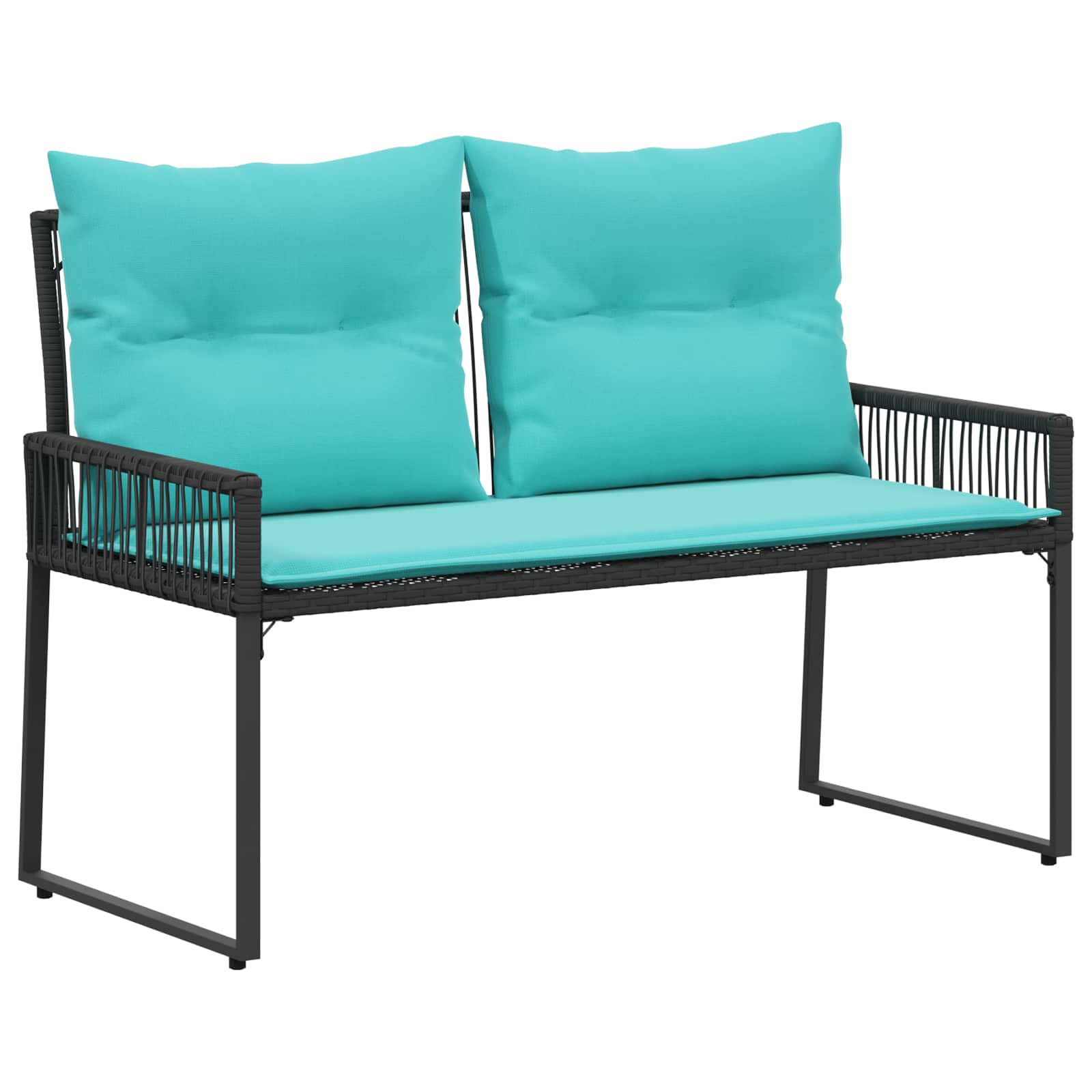 Tuinbank 2 -Seater 4 st 110 x 59 x 82 cm poly rattan