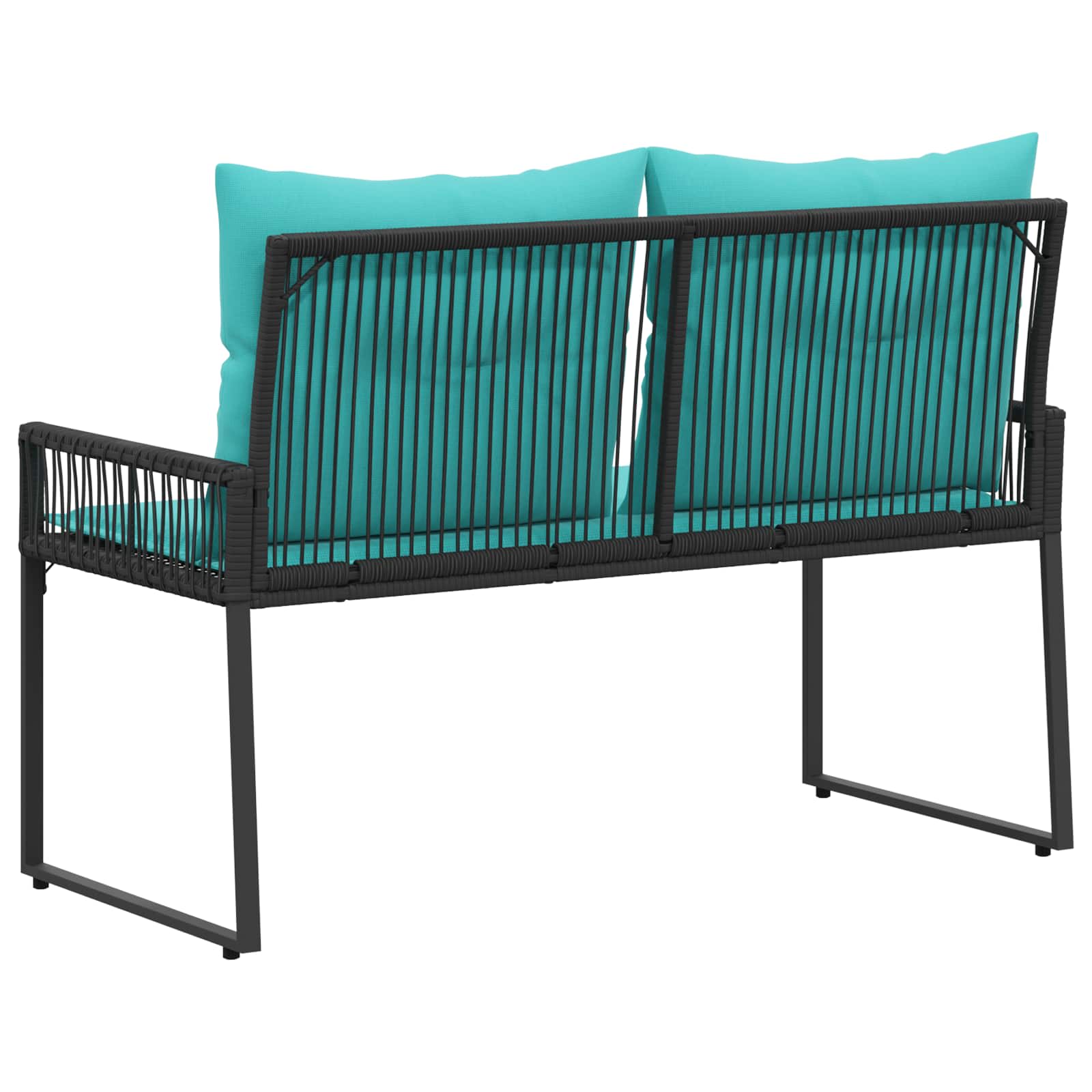 Tuinbank 2 -Seater 4 st 110 x 59 x 82 cm poly rattan