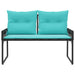 Tuinbank 2 -Seater 4 st 110 x 59 x 82 cm poly rattan