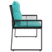 Tuinbank 2 -Seater 4 st 110 x 59 x 82 cm poly rattan