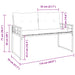 Houten Laag Bank met kussen Effen Crème 114 x 55 x 77 cm