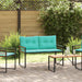 Houten Laag Bank met kussen Effen Turquoise 114 x 55 x 77 cm