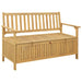 Opslagbank 2 -Seater 120 x 63 x 84 cm Massief Acacia