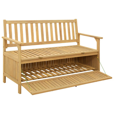 Opslagbank 2 -Seater 120 x 63 x 84 cm Massief Acacia
