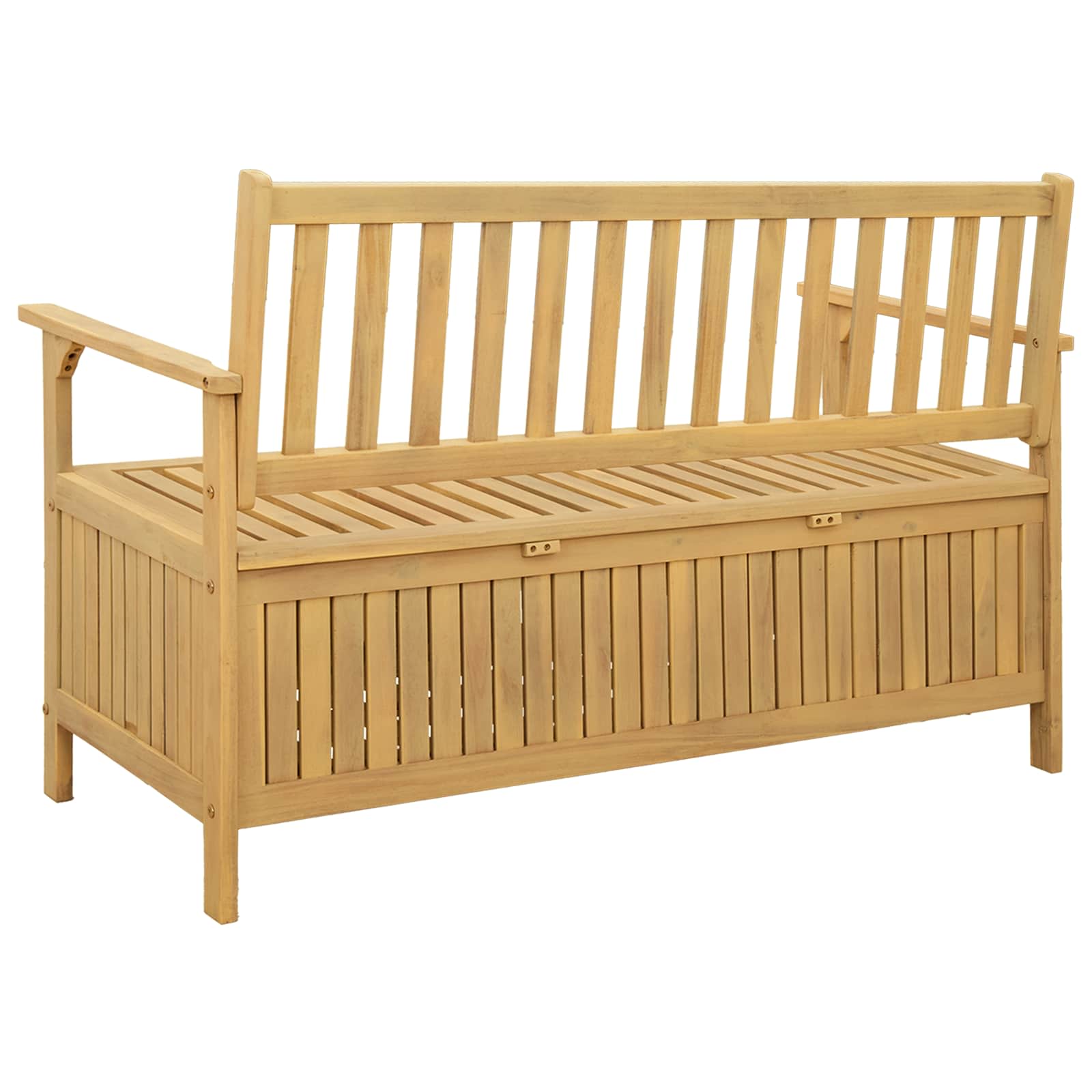 Opslagbank 2 -Seater 120 x 63 x 84 cm Massief Acacia