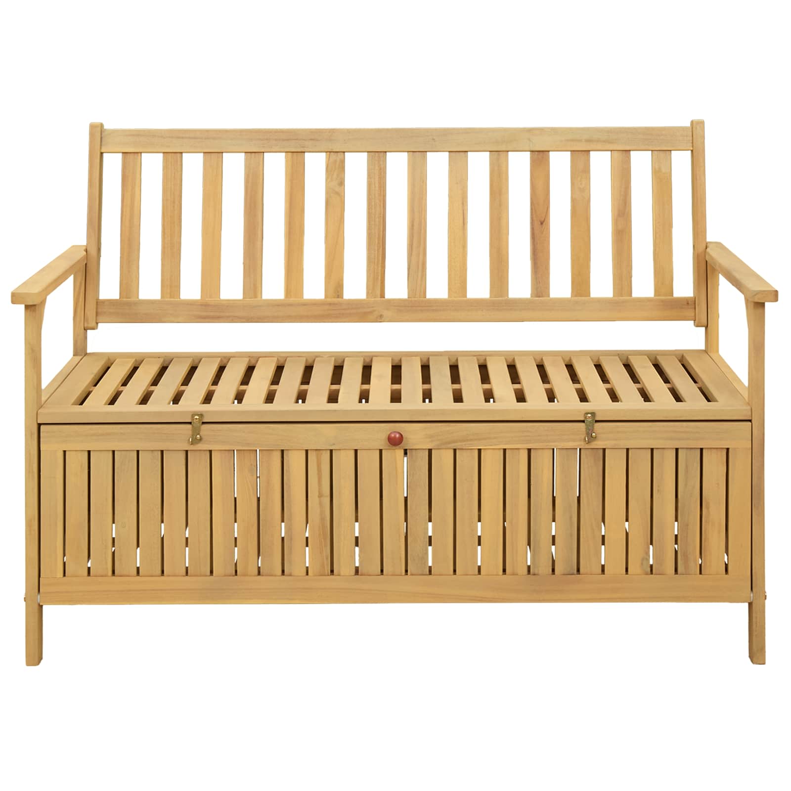 Opslagbank 2 -Seater 120 x 63 x 84 cm Massief Acacia