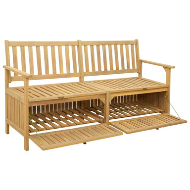 Opslagbank 2 -Seater 148 x 63 x 84 cm Massief Acacia