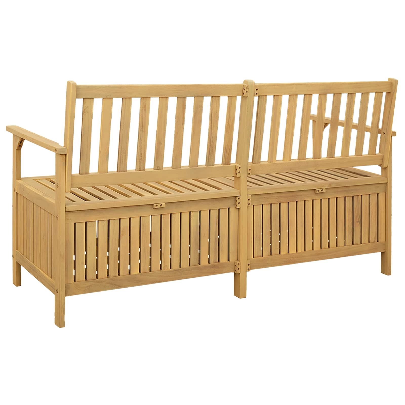 Opslagbank 2 -Seater 148 x 63 x 84 cm Massief Acacia