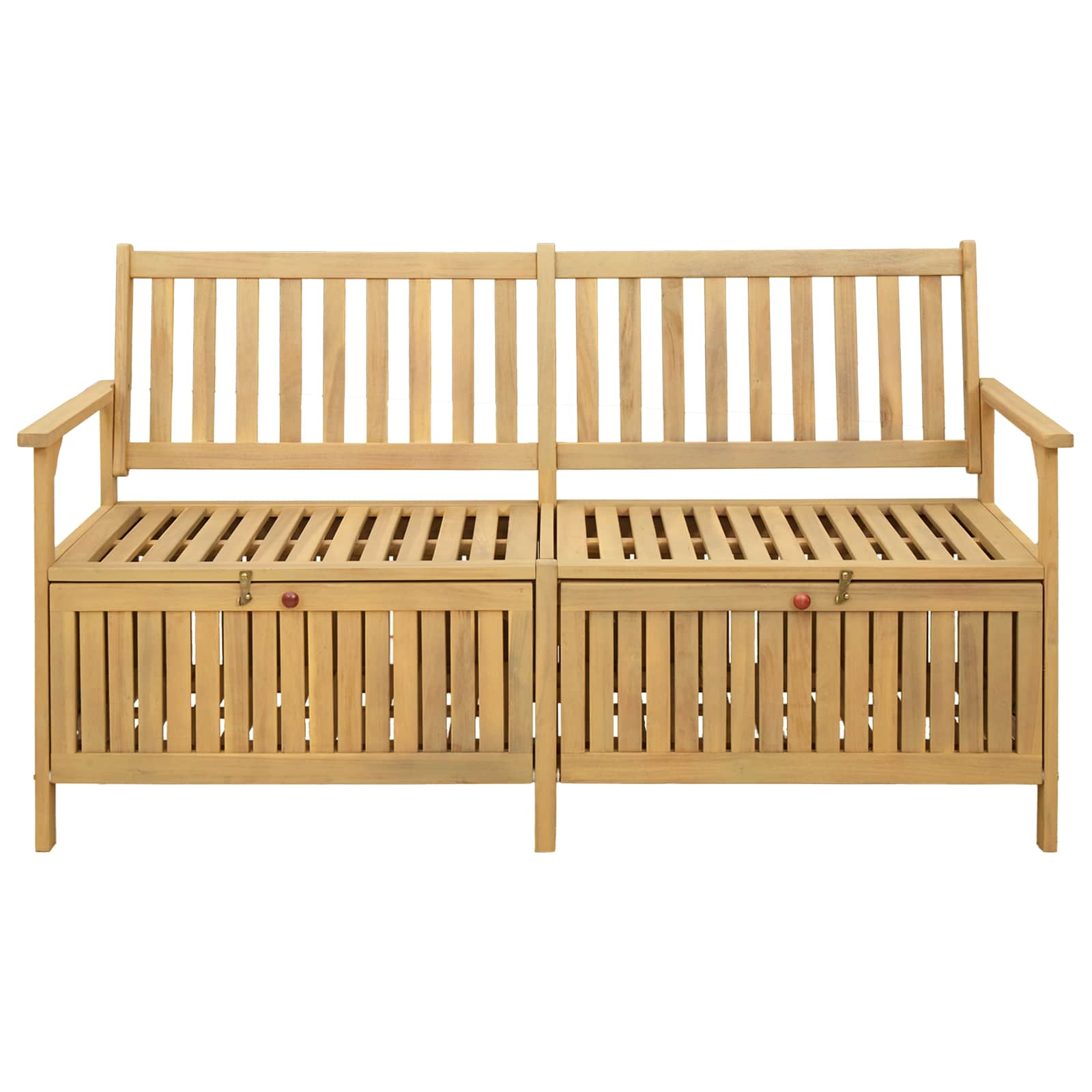 Opslagbank 2 -Seater 148 x 63 x 84 cm Massief Acacia