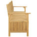 Opslagbank 2 -Seater 148 x 63 x 84 cm Massief Acacia