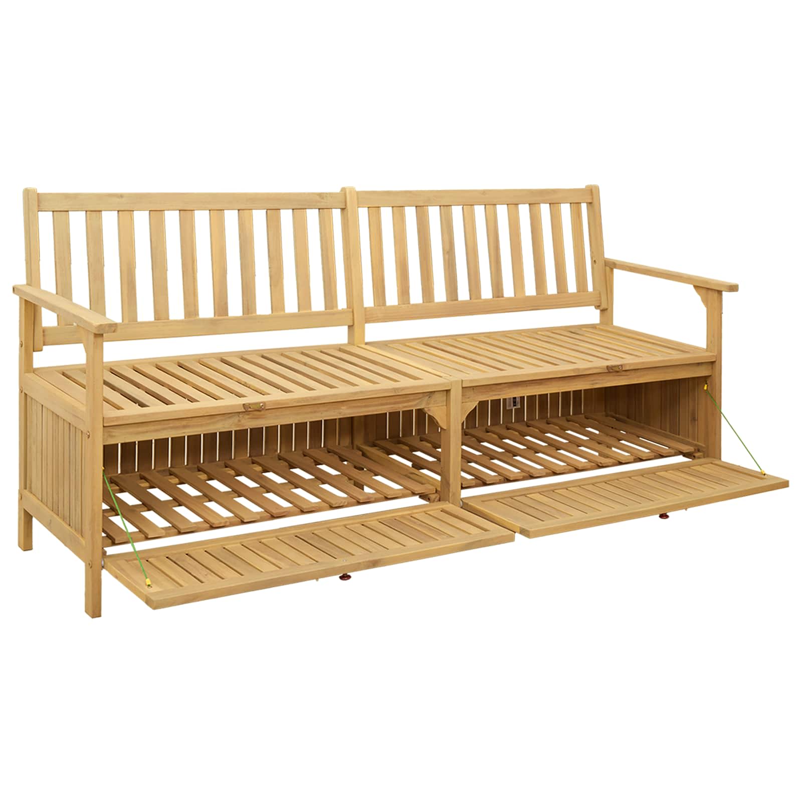 Opslagbank 2 -Seater 170 x 63 x 84 cm Massief Acacia