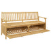 Opslagbank 2 -Seater 170 x 63 x 84 cm Massief Acacia
