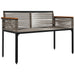 Tuinbank Grijs en Donkergrijs 117 x 54 x 74.5 cm poly rattan