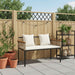 Tuinbank Beige en Crème Wit 117 x 54 x 74.5 cm poly rattan