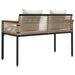 Tuinbank Beige en Crème Wit 117 x 54 x 74.5 cm poly rattan