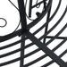 Boom bank Ø 160 x 89 cm Staal Zwart Rond