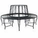 Boom bank Ø 160 x 89 cm Staal Zwart Rond