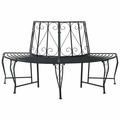 Boom bank 4-Aantal zitplaatsen 160 x 80 x 89 cm Staal Zwart