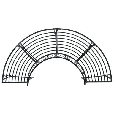 Boom bank 4-Aantal zitplaatsen 160 x 80 x 89 cm Staal Zwart