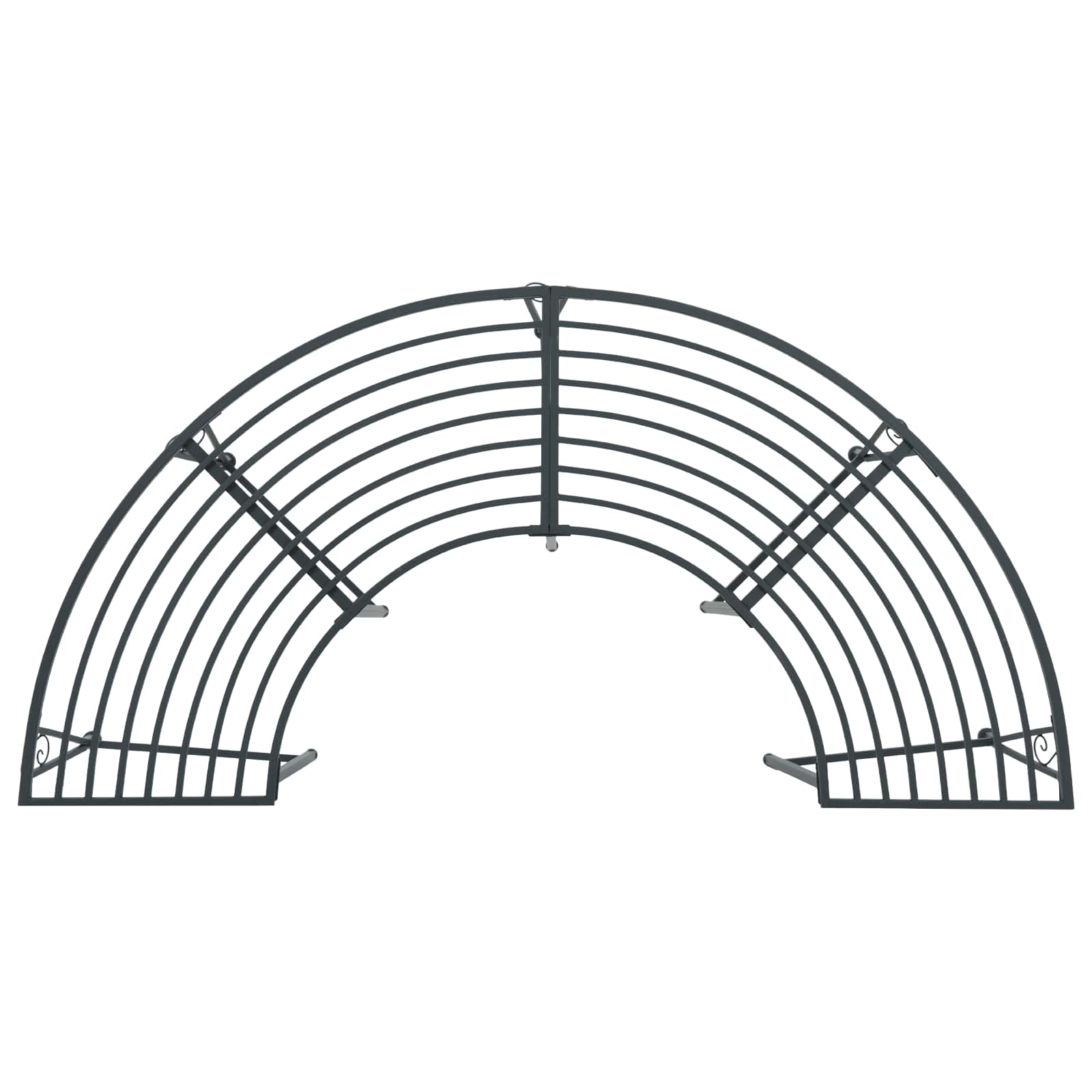 Boom bank 4-Aantal zitplaatsen 160 x 80 x 44 cm Staal