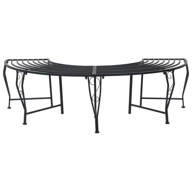Boom bank 4-Aantal zitplaatsen 160 x 80 x 44 cm Staal Zwart