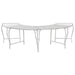 Boom bank 4-Aantal zitplaatsen 160 x 80 x 44 cm Staal