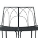 Boom bank 4-Aantal zitplaatsen 160 x 80 x 89 cm Staal Zwart