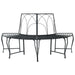 Boom bank 4-Aantal zitplaatsen 160 x 80 x 89 cm Staal Zwart