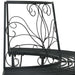 Boom bank 4-Aantal zitplaatsen 160 x 80 x 89 cm Staal Zwart