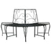Boom bank 4-Aantal zitplaatsen 160 x 80 x 89 cm Staal Zwart