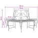Boom bank 4-Aantal zitplaatsen 160 x 80 x 89 cm Staal Zwart