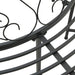 Boom bank 8-Aantal zitplaatsen Ø 160 x 89 cm Staal Zwart Rond