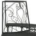 Boom bank 4-Aantal zitplaatsen 160 x 80 x 89 cm Staal Zwart