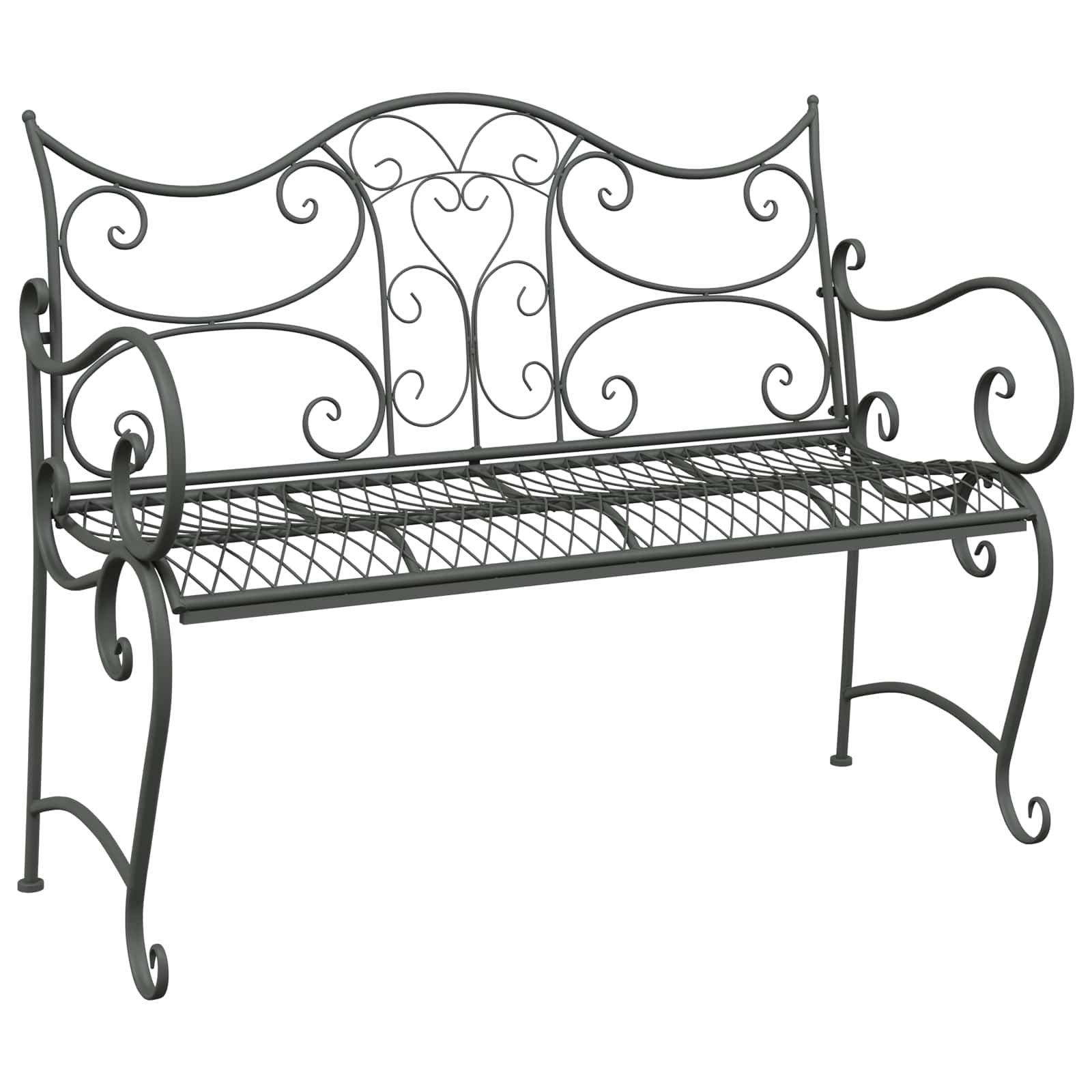 Tuinbank 2-Aantal zitplaatsen 114 x 56,5 x 90 cm Staal