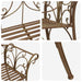 Tuinbank 2-Aantal zitplaatsen 130 x 47 x 90 cm Staal