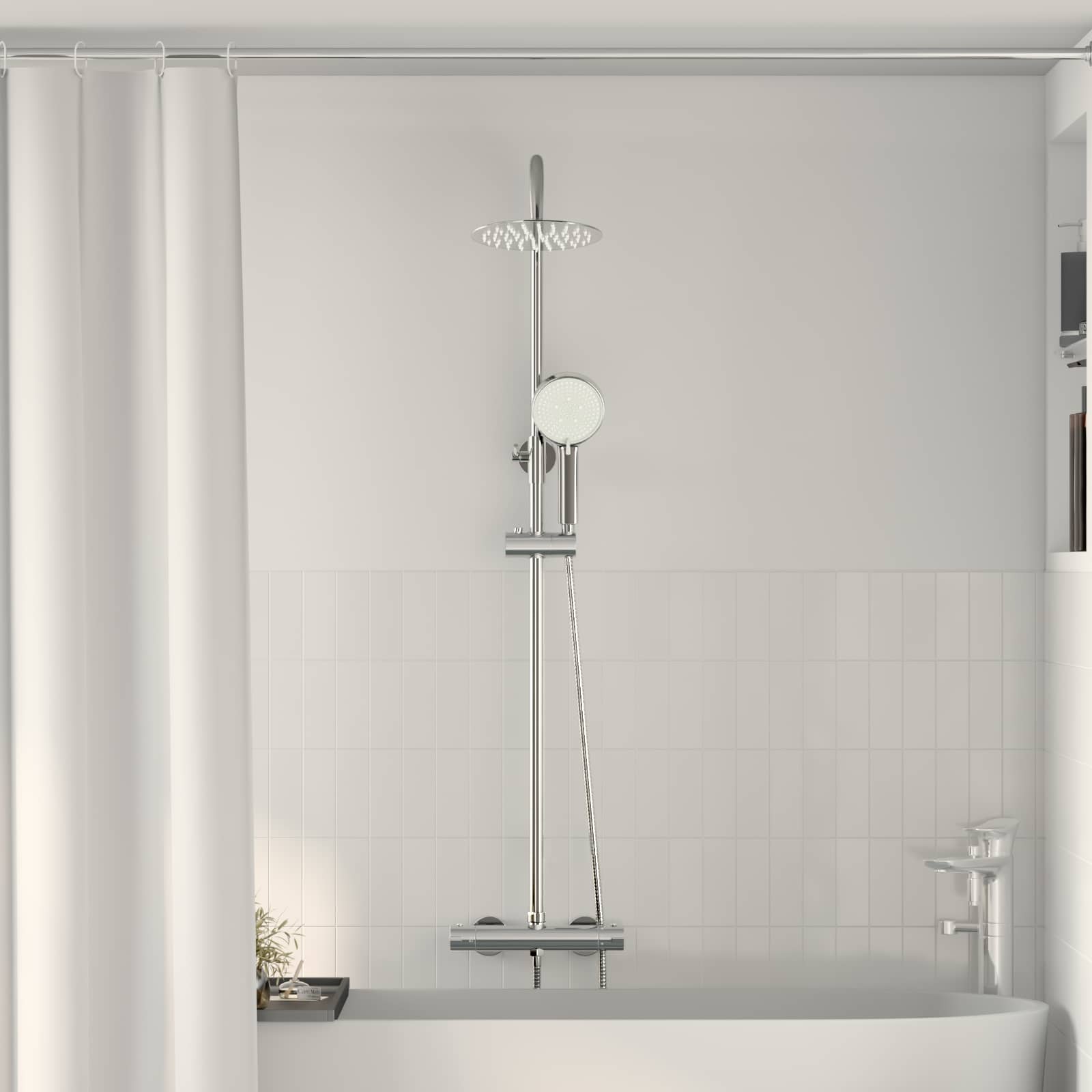 Thermostatisch Douchesysteem Set Chroom RVS 201