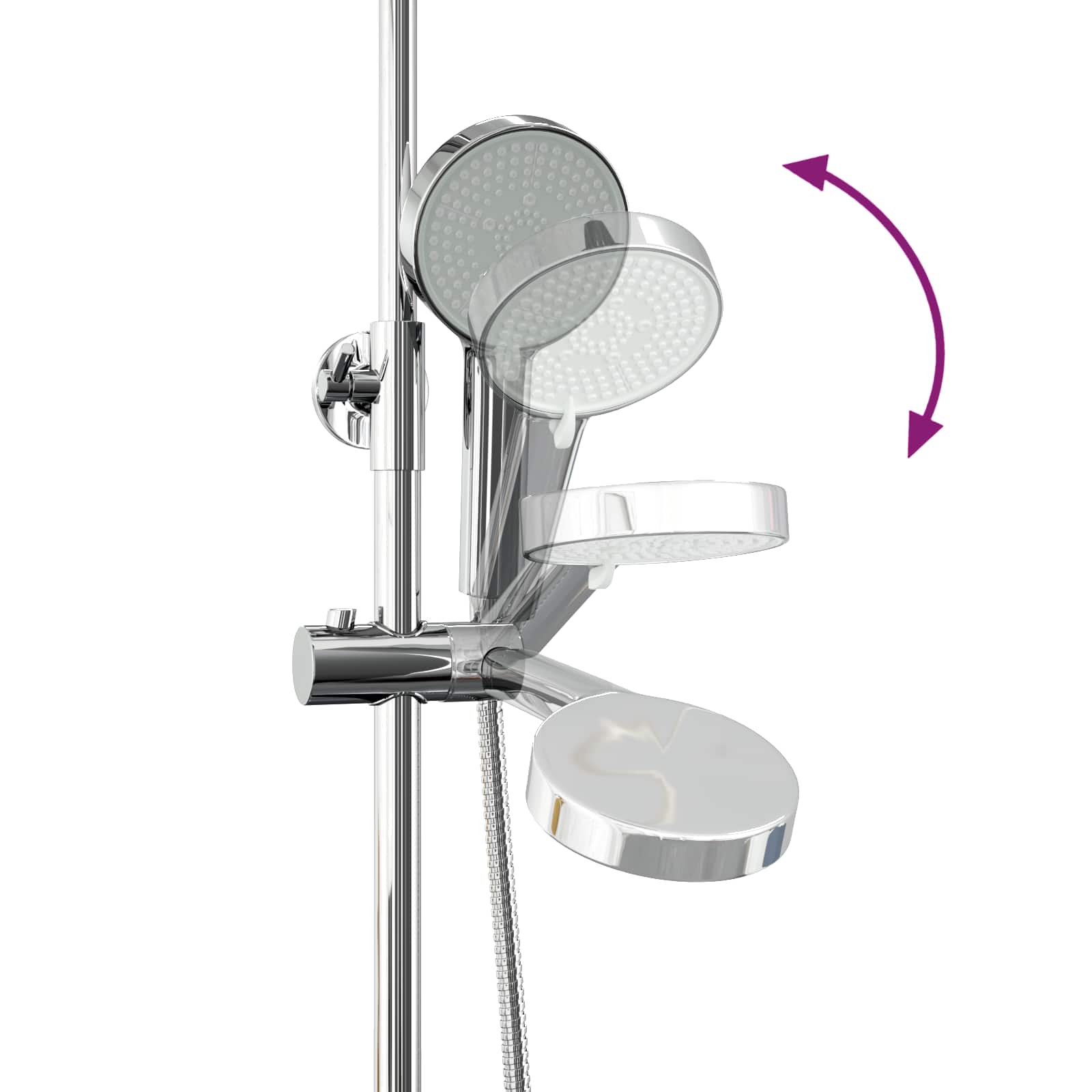 Thermostatisch Douchesysteem Set Chroom RVS 201