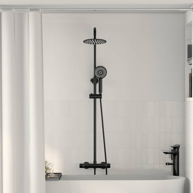 Thermostatisch Douchesysteem Set Zwart 27 x 46 x 123 cm RVS 201