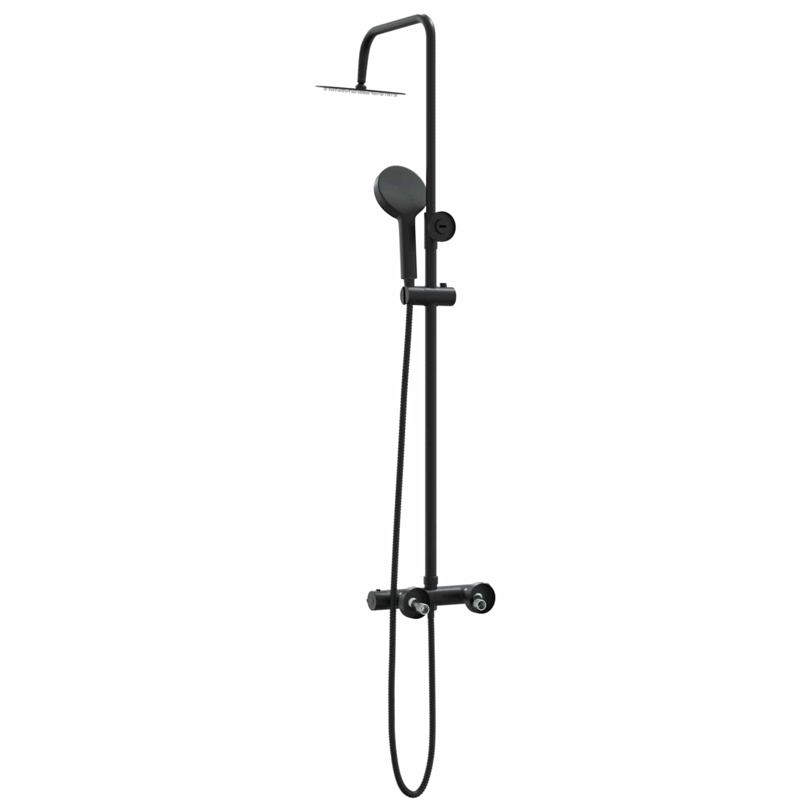 Thermostatisch Douchesysteem Set Zwart 27 x 46 x 123 cm RVS 201