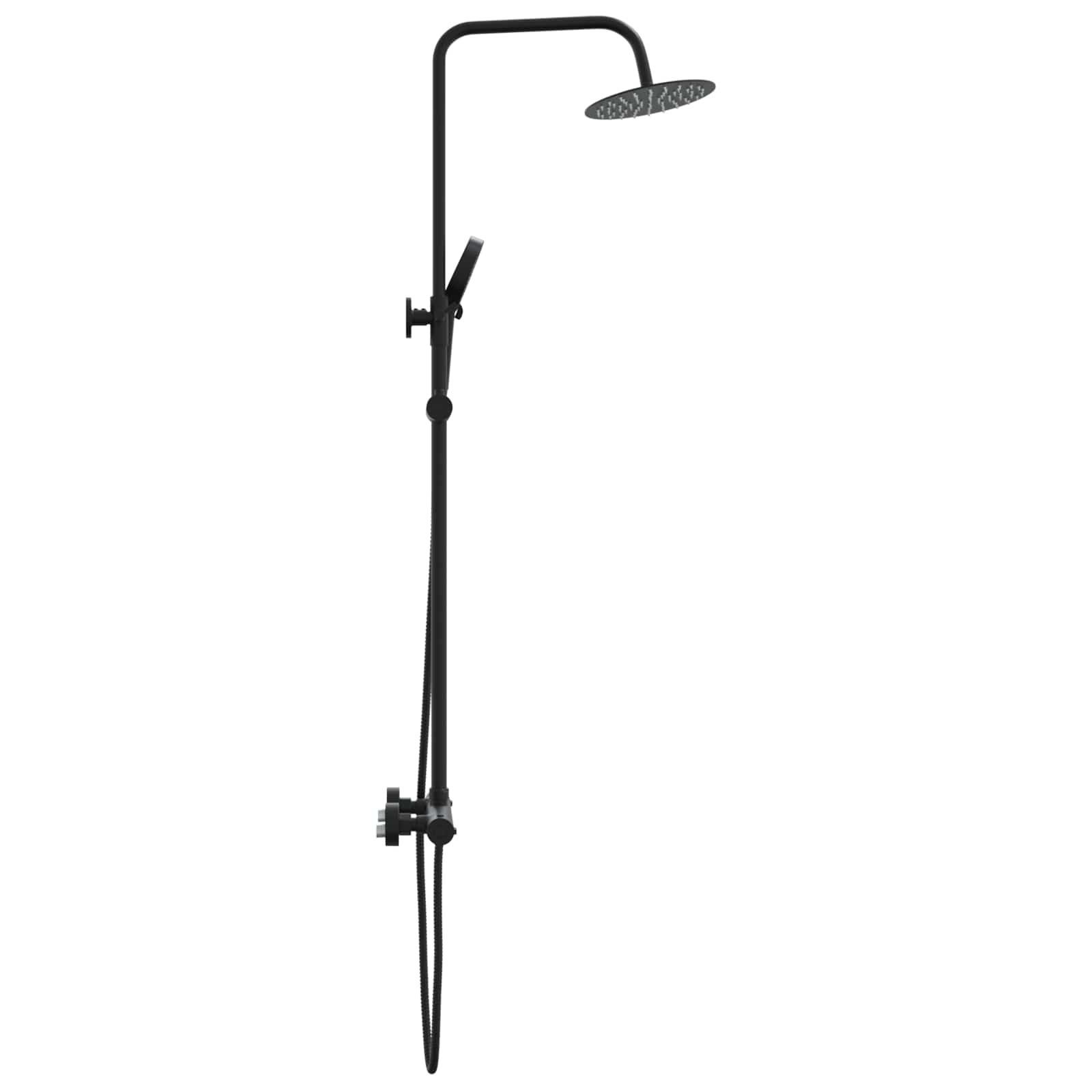 Thermostatisch Douchesysteem Set Zwart 27 x 46 x 123 cm RVS 201