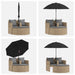 Tuinbankstel 8 st poly rattan Beige en Licht Grijs