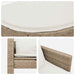 Tuinbankstel 8 st poly rattan Beige en Crème Wit