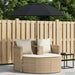 Tuinbankstel 8 st poly rattan Beige en Crème Wit