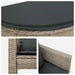 Tuinbankstel 8 st poly rattan Licht Grijs en Donker Grijs