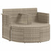 Tuinbankstel 8 st poly rattan Licht Grijs en Donker Grijs