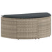 Tuinbankstel 8 st poly rattan Licht Grijs en Donker Grijs