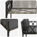 Buitenbanken 2 -Seater 116 x 56 x 75 cm poly rattan