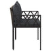 Buitenbanken 2 -Seater 116 x 56 x 75 cm poly rattan