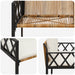 Buitenbanken 2 -Seater 116 x 56 x 75 cm poly rattan